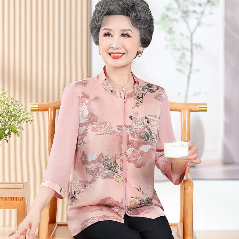 

Женская вышитая блузка Южаолинь с рукавом семь восьмых в стиле тан 4XL