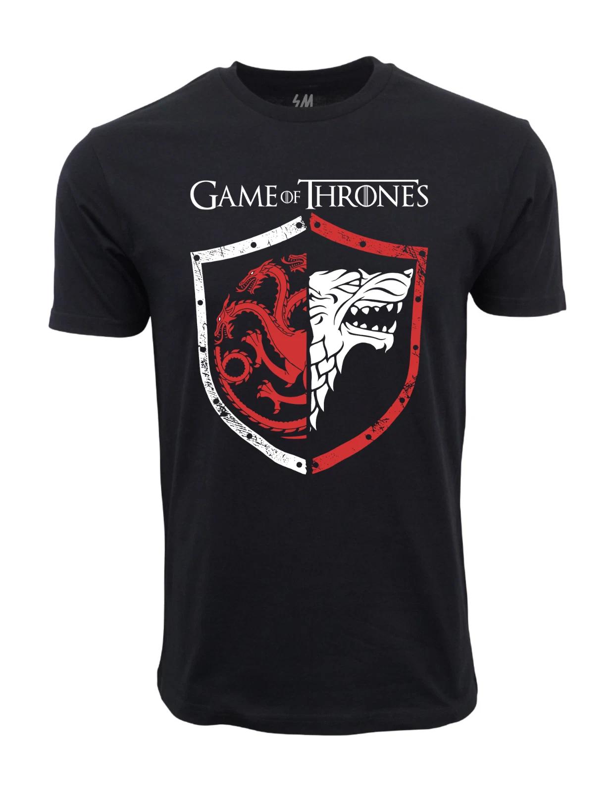 Unisex Adult Casual Graphic Game Of Thrones Shield Graphic T shirt ... XXXXL