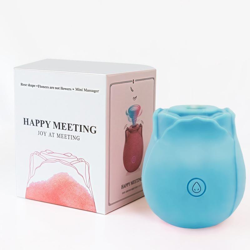 Rose Sucking & Tongue Licking Vibrator for Women - Adult Sex Toy Masturbator