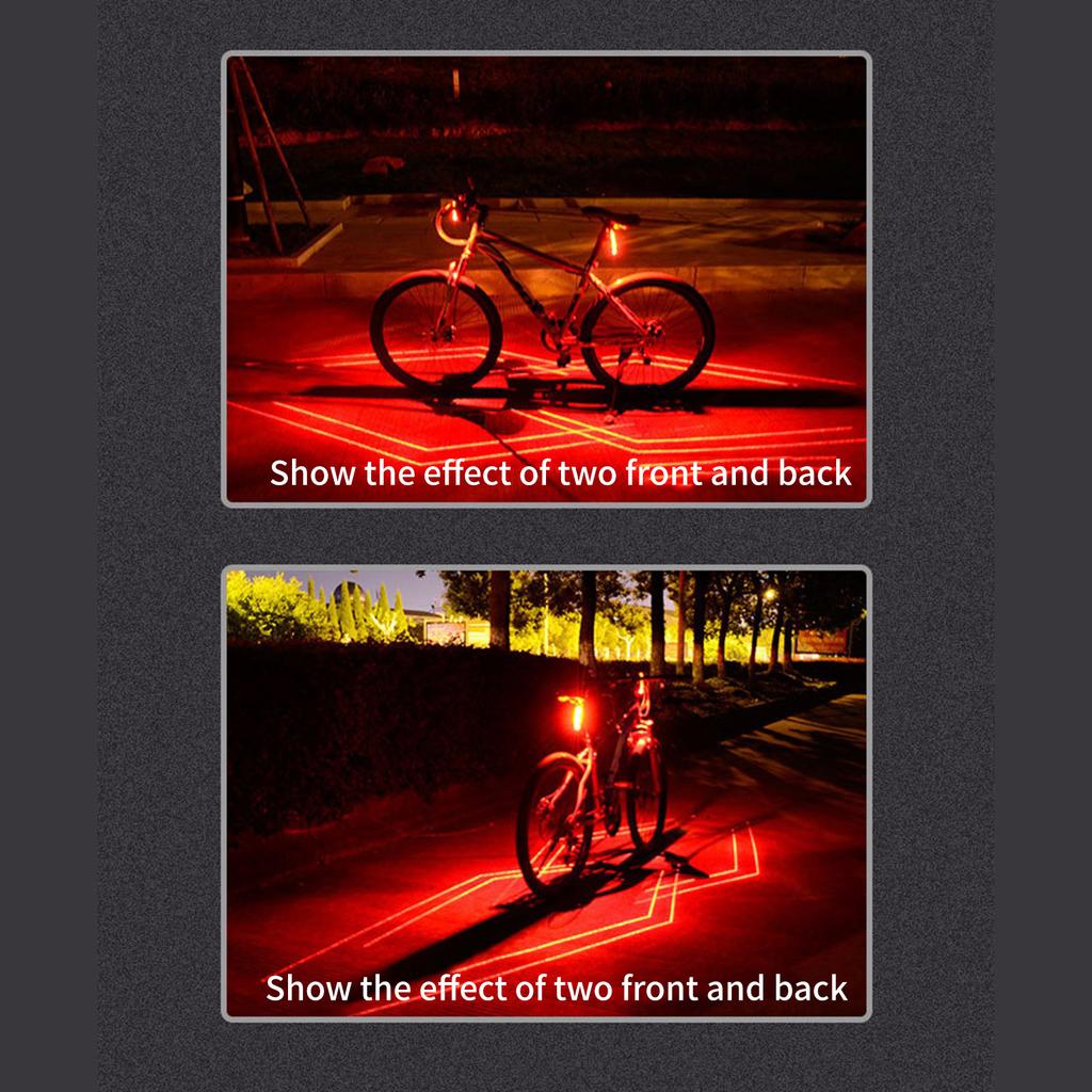 Road Bike Security Light Rechargeable Bicycles Light Night Cycling Tail Light Essential Accessory for Bicycles Security