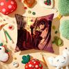 T-Tokisaki Kurumi Cushion Cover Plush Fabric Soft Double-Sided Printed Sofa Warm Winter Home Gift Pillow Cover
