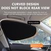 SEAMETAL 4PCS Car Sun Shade Curtain Cover Electrostatic Abosortion Car Side Window Sunshade UV Protector Summer