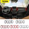 TESIN ABS Air Conditioner Vent Outlet Decorative Ring Protective Cover For Ford Bronco Sport  2022 Car Interior