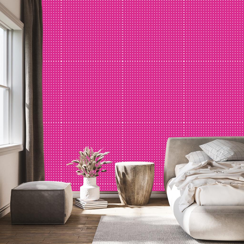 Dots Wallpaper, Purple Background, Purple Center, for Living Room and Bedroom, 50x1000