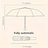 1pc Blue Butterfly Auto Folding Umbrella - Vibrant Motif & Compact Design for Women, On-the-Go Essential - Gift-Worthy Style