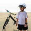 Children's Mtb Bike Helmet With Removable Visor 52-56 Cm - Light Blue