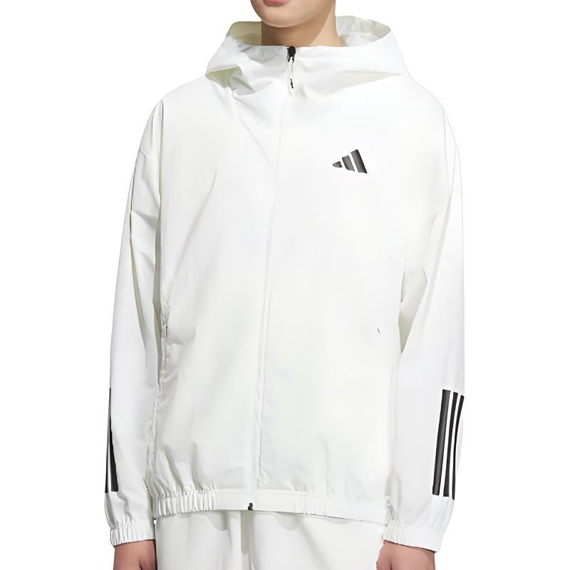 Adidas Jackets Men s White Hooded Moderate Other KC3928- L