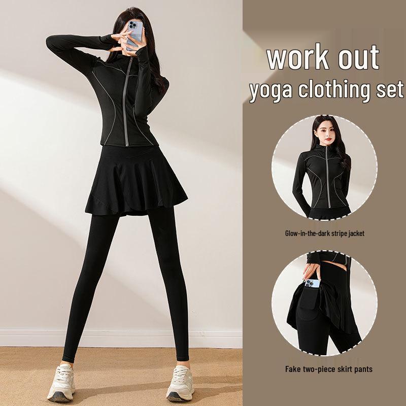 Women's Quick-Dry Yoga & Running Suit 2024 - High-End Fashion for Morning Runs & Hiking Fitness
