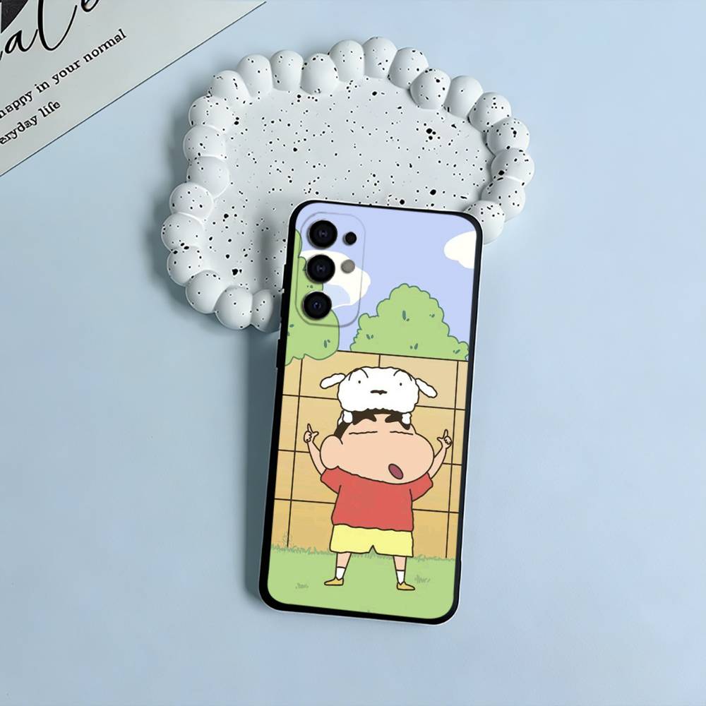

C-S-C-Crayon -Shin-chan Black Soft Silicone Phone Case for Samsung S25, S24, S21, S22, S23, S30, Ultra, S20, Plus, FE, Lite Samsung S21 S305G