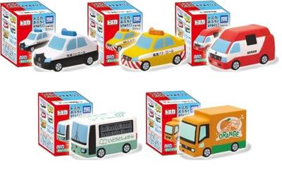 [Set of 5] Tomica Bathtime Water Play 3 - Set of 5: Police Car, Ambulance, Bus, Truck, Water Play, Pool, Bath