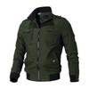 Men's 2024 Plus Size Autumn Casual Korean Style Slim Fit Cotton Military Jacket