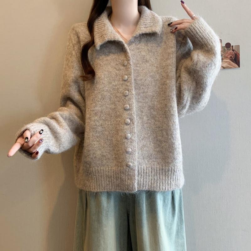 Oversized Womens Knit Sweater Winter Korean High Neck Rolled Edge Thick Warm Pullover Plus Size