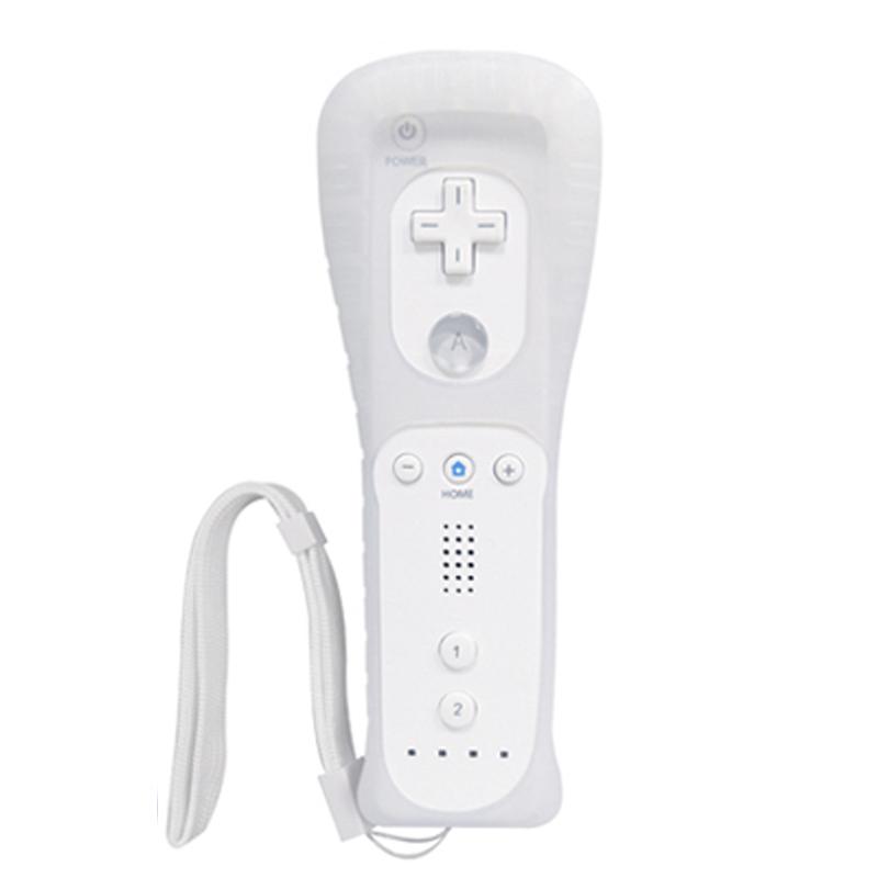 For Wii/Wii U Wireless Controller Set – Left Nunchuk Joystick / Right Vibration Remote with Silicone Cover & Wrist Strap