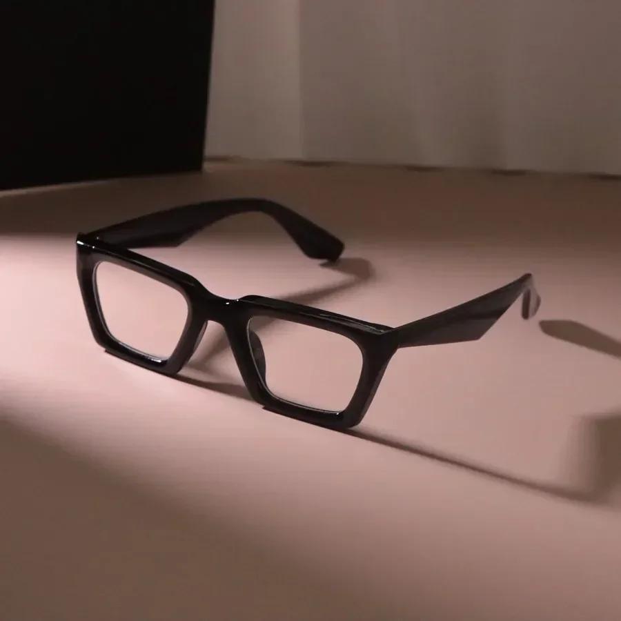 Retro Square Light Eyeglass Frame Women Men Transparent Unisex Glasses For Female Male