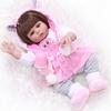 Păpuși renăscute de 48 cm din silicon moale, realistă, pentru fetiță, din vinil lavabil, corectă din punct de vedere anatomic