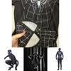 Atmungsaktiver Und Elastischer Spiderman Black Venom Zentai Anzug Mit Durchsichtigen Augen