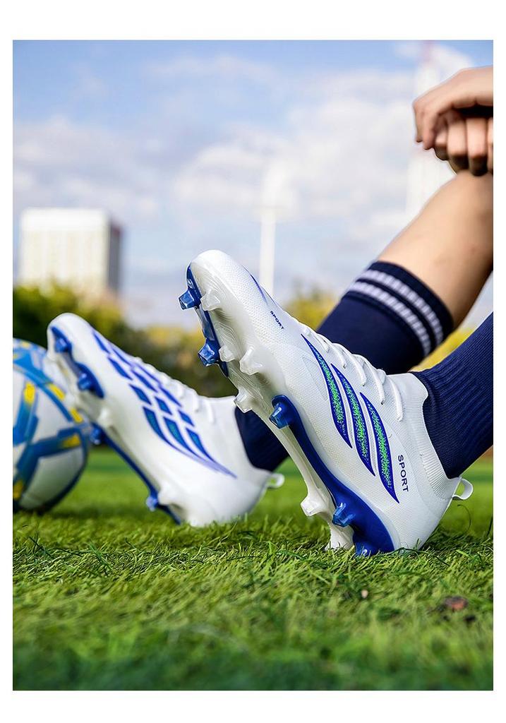 Men's Low-Top Football Shoes for Students, Competition & Training with AG Studs for Artificial Turf