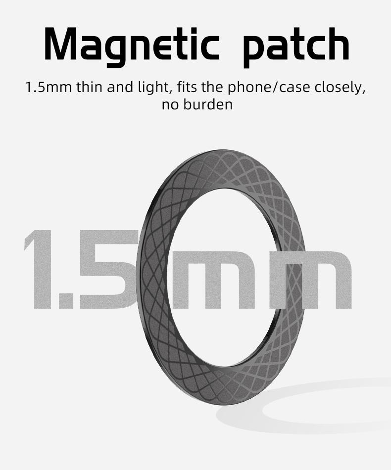 For Magsafe Magnetic Patch Ring Wireless Charging Sticker For Mobile Phone Back Cover Strong Magnet for iPhone 17 16 Pro Max 15