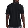 Under Armour Solid Color Logo Print Cool Breathable Training Round Neck Short Sleeve T-Shirt Men Tops Black 1370362-001