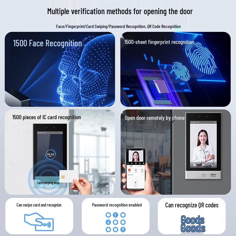 Dahua K71 Face Recognition Access Control & Attendance Terminal CN plug (adapter included)