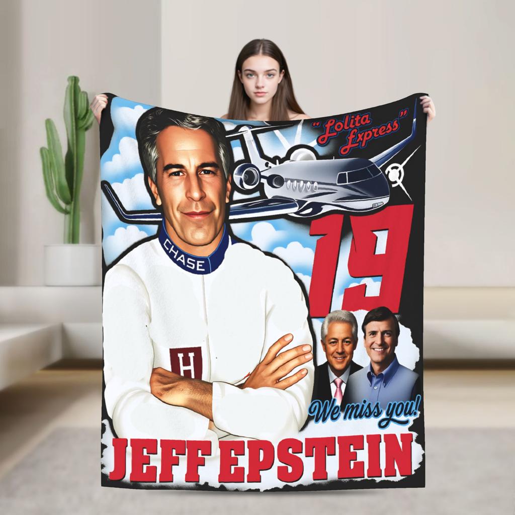 Lustige Jeffrey Epstein Decke Qualität Warm Weich Bettwäsche Überwürfe Winter Reise Büro Sofa Stuhl Druck Tagesdecke