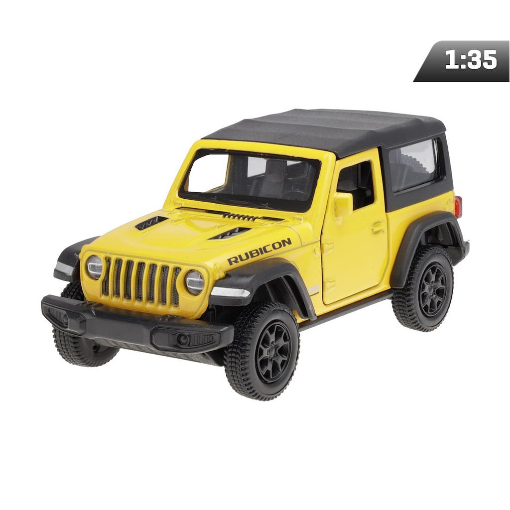 Model 1:35 RMZ Jeep Wrangler Rubicon 2021 - Plátěná střecha, žlutý