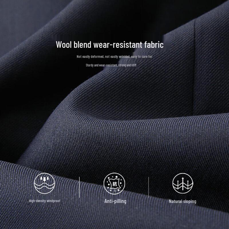 Shanshan Men's Slim Fit 50% Wool Suit