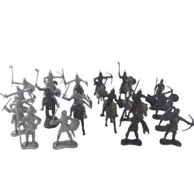 28 Teile/satz Mittelalterlichen Ritter Krieger Pferde Kinder Spielzeug Figuren Statische Modell