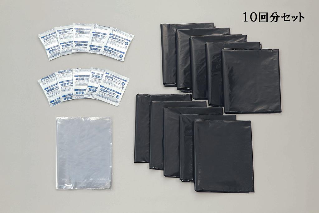 Aiwa Simple Toilet Emergency Toilet use prevention bag in Japan Bag_50 set_Leak included_Made