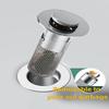 Bathroom Sink Stopper Hair Catcher, Pop-Up Drain Strainer with Stainless Steel Basket, Prevents Clogs, Bathtub Strainer Hair Catcher, Shower Drain