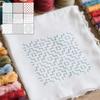 YOMDID 9pz Modelli per Ricamo Sashiko Riutilizzabili in PET Stencil da Cucito Modelli da Ricamo Fai da Te Modello Geometrico a Linea per Quilting
