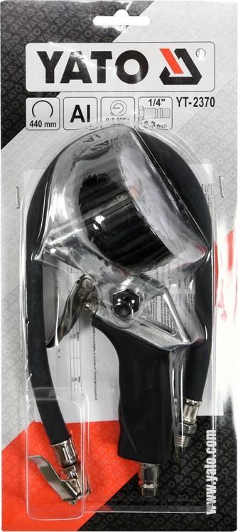 YT-2370 YATO Tire Inflator with Pressure Gauge
