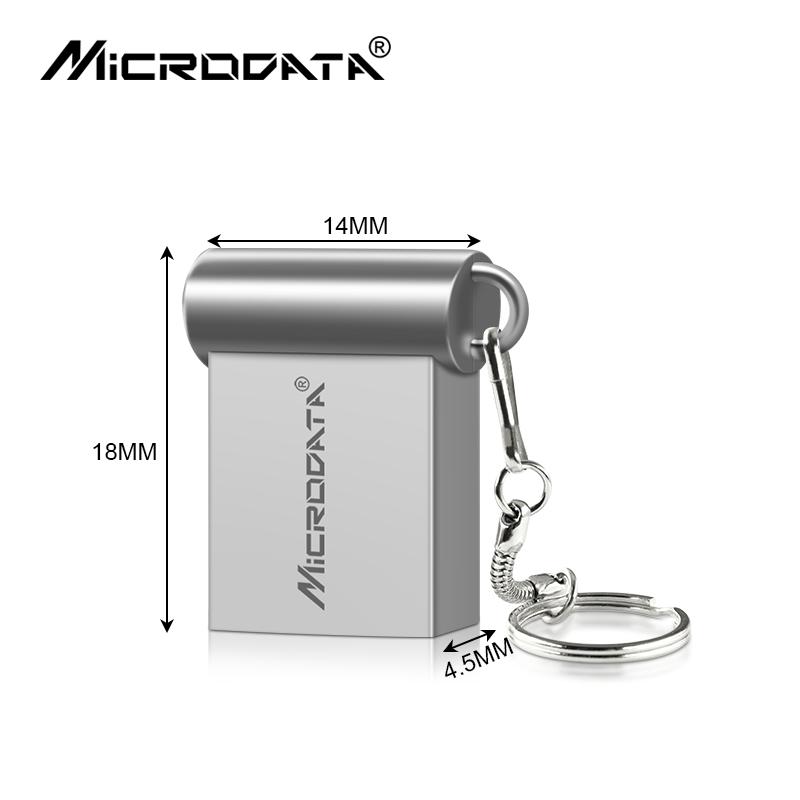 Super Mini Micro Pen Drive Metal USB 8GB 16GB 32GB 64GB USB Flash Drive Memory Stick
