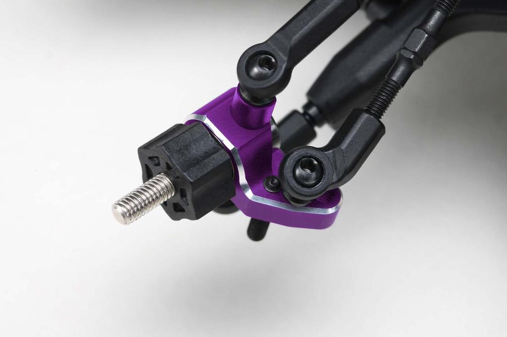 YOKOMO Aluminum Lightweight Front SP Steering Block (Purple) RD/SD Series Y2-415SAP