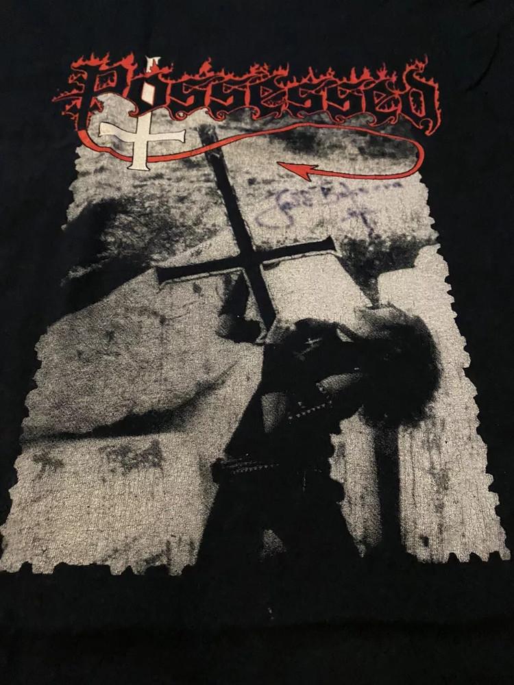 Seltenes Vtg Possessed Seven Band Schwarzes Baumwollhemd Größe S-5XL Geschenk für Fan PP712 Unisex T-Shirt