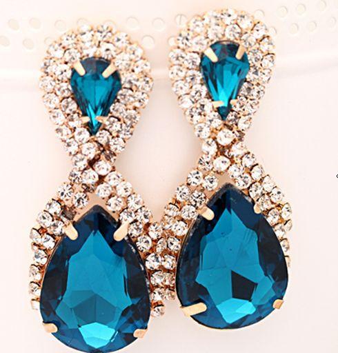 Korean Style Earrings 8-Word Autumn New Small Jewelry Ladies Stage Performance Earring Accessories E017