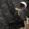 Rose Flowers Leaves Sheer Curtains For Living Room Kitchen Window Curtains Bedroom Tulle Voile Curtains