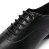 Herren Jungen Atmungsaktive Gesellschaftstanzschuhe Latein Jazz Tango Walzer Schwarze Lederschuhe