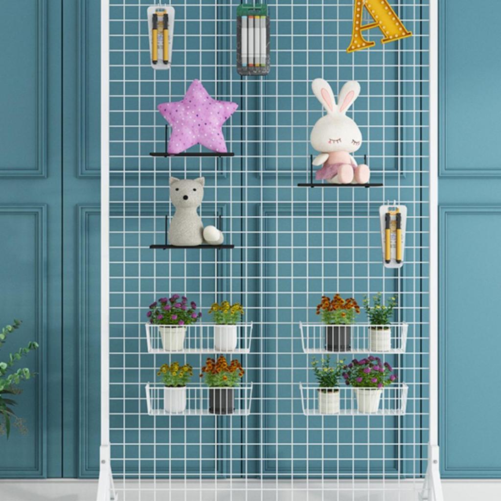 Schmuck-Präsentationsständer aus Schmiedeeisen-Gitter zur Wandmontage