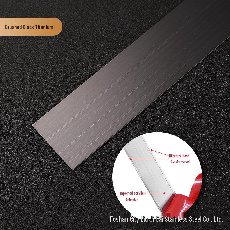 Modern Self-Adhesive Stainless Steel Decorative Strip for TV Backgrounds, Ceilings, and Skirting