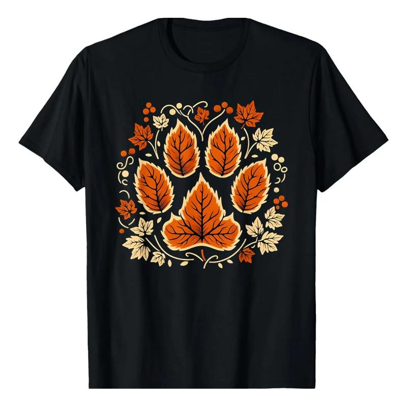 Camiseta Con Estampado De Patas De Perro Con Estampado De Ho S