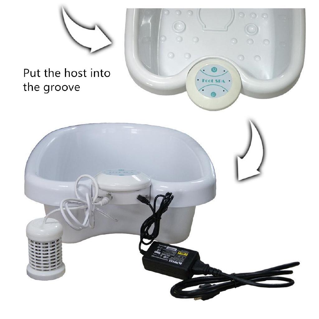 DC 12V Heating Ionic Cell Cleanse SPA Machine Instrument Tub Bucket Health Care Set Electric Anion Ion Detox Foot Bath Machine