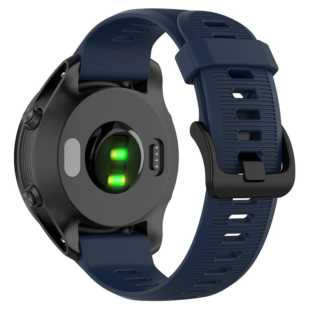 For Garmin Forerunner 945/935 Replacement Wrist Band Steel Buckle Textured Silicone Watch Strap
