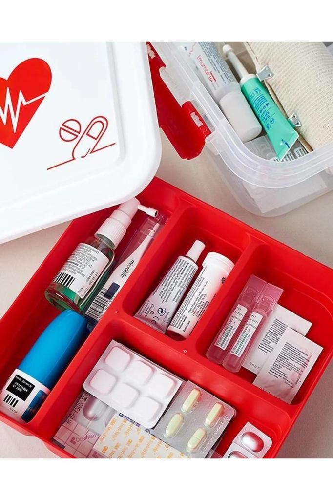 Medicine Box Medicine Storage Health Box Large Capacity Big Pill Box Portable Pill Storage Organizer Waterproof