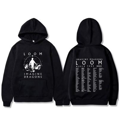 Limited Imagine Dragons Band Loom World Tour 2025 Hoodie Men Women Rock Punk Gothic Oversized Streetwear Male Casual Pullover