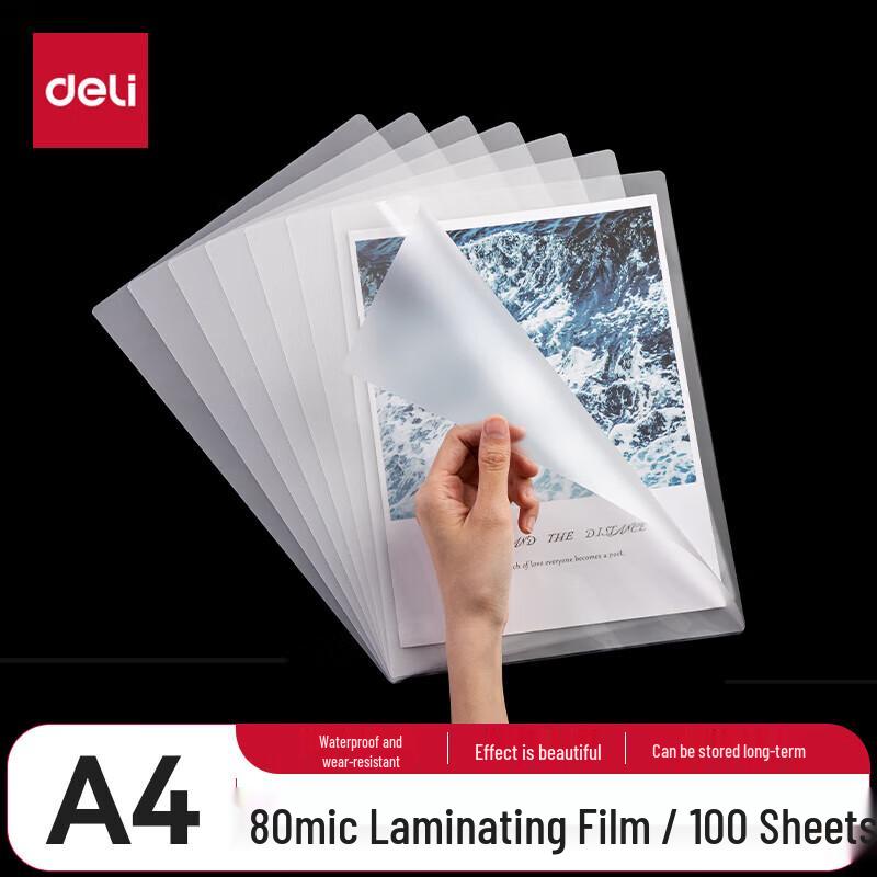 

Deli A4 Laminating Film CN plug (adapter included)