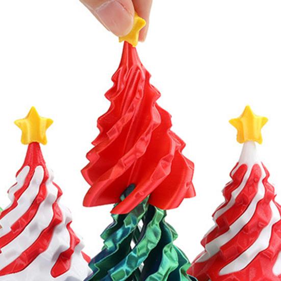 3D Printed Spiral Christmas Tree Toy Impossible Passthrough Sculpture Vortex Thread Illusion Stress Relief Kids Adults Mini Spiral Cone Fidget Toy