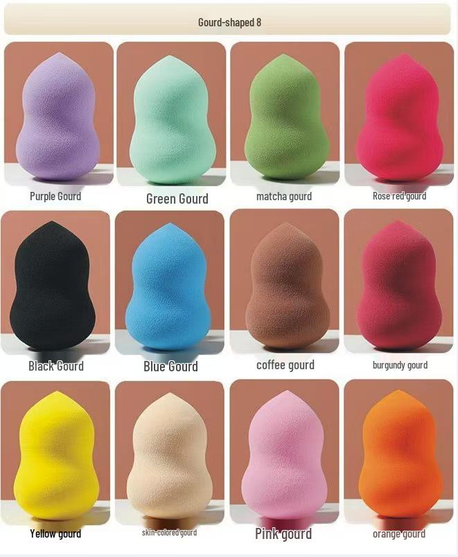 Matte Water Drop Makeup Sponge Set - Non-Absorbent Cushion Puff for Foundation and Liquid Application