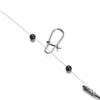 100Pcs Fishing Beads Space Stopper Black 3mm-12mm Round Soft and hard beans Fishing Lures bait Hook Rig Accessories