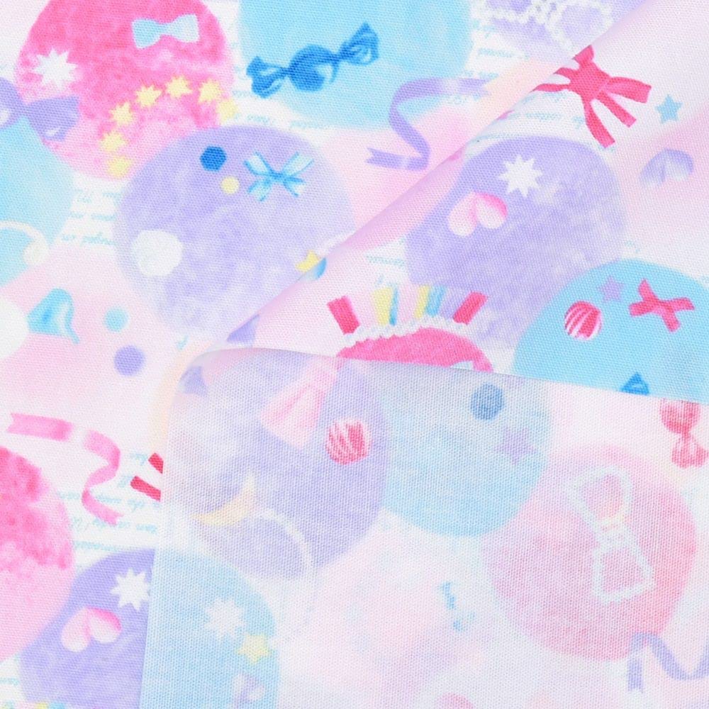 COLORFUL TEXTILE MARKET Fluffy and Cute Candy Pop Oxford 110cm X D0093730 Fabric, Fabric, 300cm,
